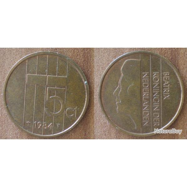Pays Bas 5 Cents 1984 Netherlands Cent Gulden Nederland Hollande Piece