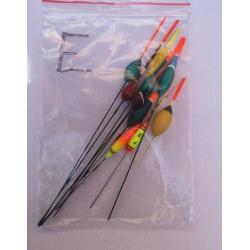 Flotteur Vintage - lot x 10 pcs de A &agrave; H Pack : E - 10 flotteurs multiples