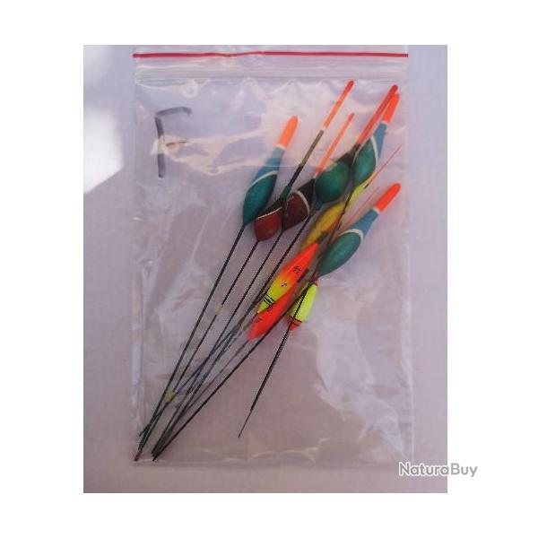 Flotteur Vintage - lot x 10 pcs de A � H Pack : F - 10 flotteurs multiples