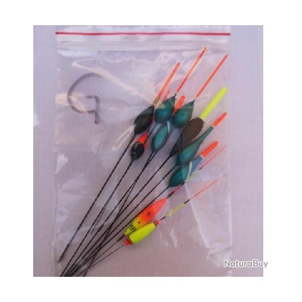 Flotteur Vintage - lot x 10 pcs de A � H Pack : G - 10 flotteurs multiples