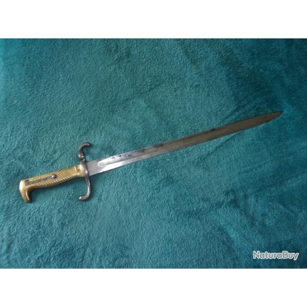 Baionnette 1871 Badoise  Train Btl. 14 WWl