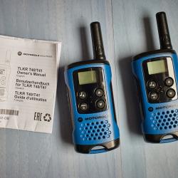 talkie walkie motorola T40 (paire) - PMR446 sans license bleu