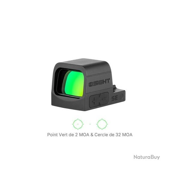 Olight Osight SE Point Vert - Optique ferm�e multi-r�ticules RMSc avec batterie lat�rale CR1620