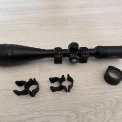 Lunette HAWKE Vantage 4-16x50 AO r&eacute;ticule lumineux + 2 paires de colliers