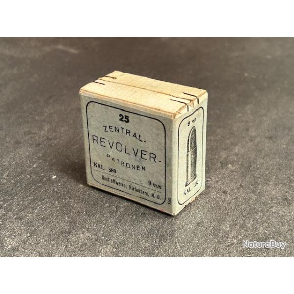 TRES BELLE Boite de 25 cartouches .380 Bull Dog - Jamais ouverte encore scell�e - Pour collection