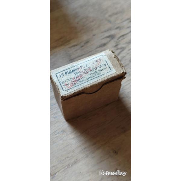 Bo�te de 15 cartouches neutralis�es de 7.92 Kurz - 1944 - WW2