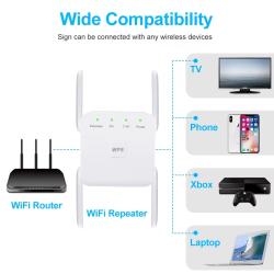 5 Ghz WiFi R&eacute;p&eacute;titeur Amplificateur Wireless Extender 1200Mbps 802.11N 300mbps