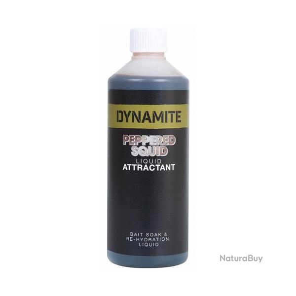 Attractant Dynamite Baits Peppered Squid 500ml