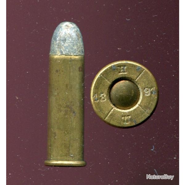 11.3 X 36 R Gasser Mle 1870 - production militaire Hirtenberger Autriche - marquage : 18/H/91/II/