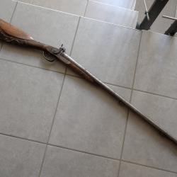 Epave de fusil de chasse &agrave; chiens. Pour restauration ou d&eacute;co. Canons HS