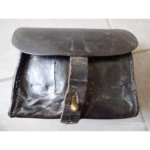 Cartouchi�re fusil VETTERLI suisse - 1� mod�le sans tissu. Giberne