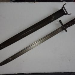 BAIONNETTE  USA  Mle 1914  sans trou d'huilage
