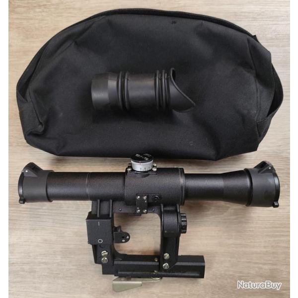 Lunette BELOMO POSP montage AK - 4x24 + Housse et bonnette