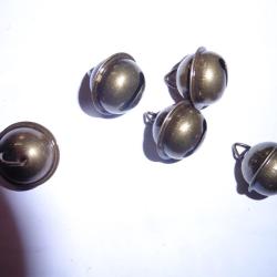Lot de 5 clochettes diam&egrave;tre 22mm pour collier chien