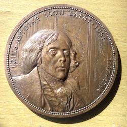 Grande m&eacute;daille bronze - SAINT-JUST 1767-1794