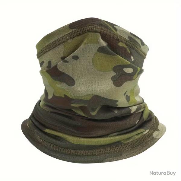 Cache-Cou Camouflage Scorpion Jungle Unisexe Respirant Polyester