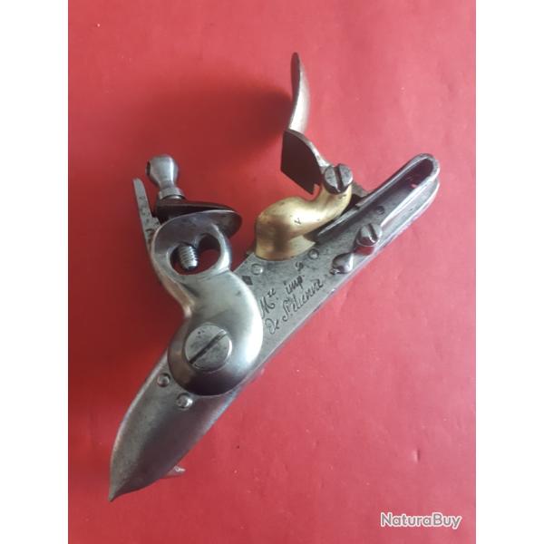 PLATINE de pistolet An IX ou AN XIII