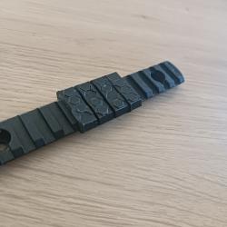 Lot de 4 clips Picatinny nid d'abeille