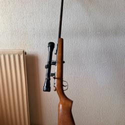Carabine GAUCHER Calibre 22LR+Lunette+ silencieux