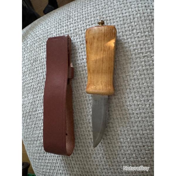 Couteau helle norway puukko manche bois �tui cuir