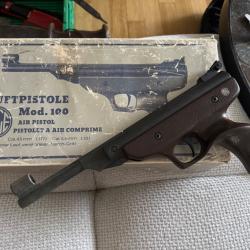 Rare Pistolet &agrave; air comprim&eacute; EMGE mod&egrave;le 100