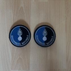 &Eacute;cusson velcro Gendarmerie haute et basse visibilit&eacute;, r&eacute;gion et rondache