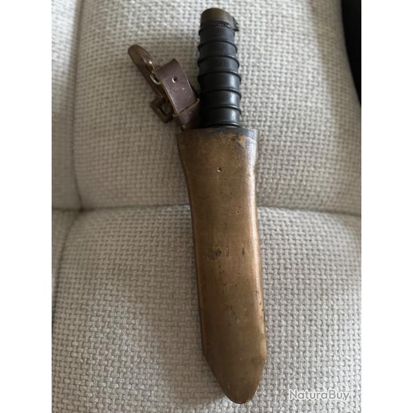 Poignard de scaphandrier russe ann�es 60 avec �tui laiton original