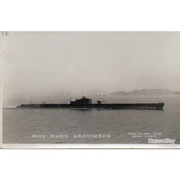 Carte postale Sous-Marin Archim�de N�8037