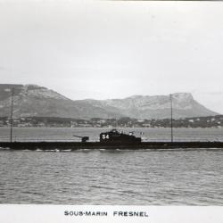 Carte postale SOUS-MARIN FRESNEL N&deg;8038