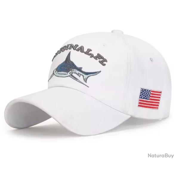 Casquette US SHARK Blanche