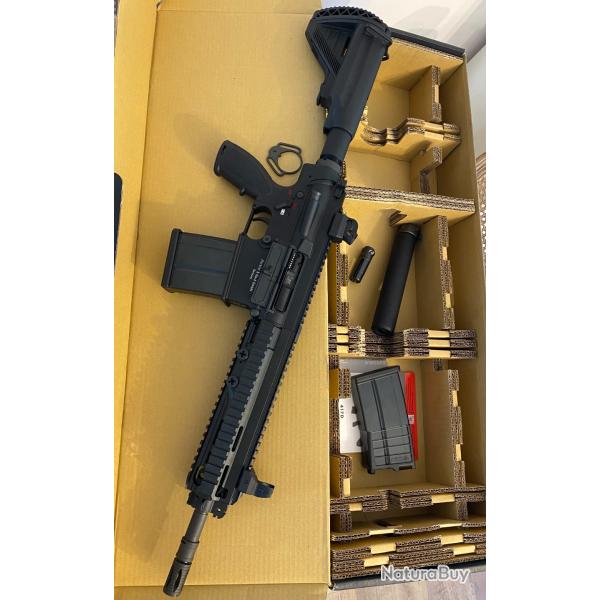 VFC UMAREX HK 417D V2 GBBR Gaz Tr�s bon �tat 16 pouces avec accessoires silencieux surefire