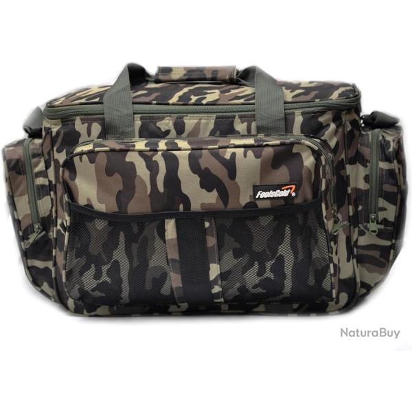 Grand Sac de P�che 56cm x 30cm x 30cm Etanche Plusieurs poches Sac pour Mat�riel de p�che Camouflage