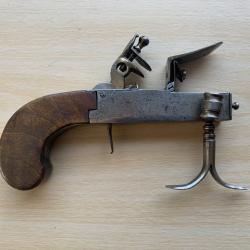 Pistolet briquet &agrave; silex