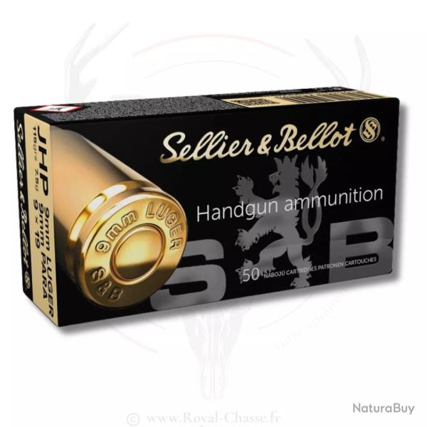 50 balles Cal.9x19 115grs JHP S&B