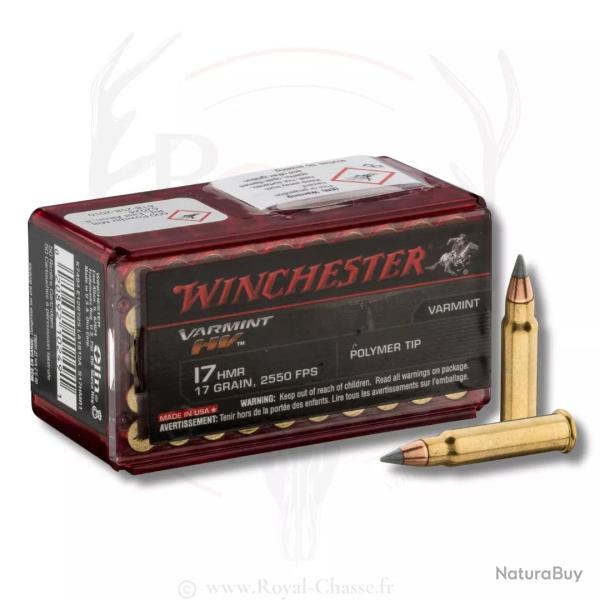 Munitions VARMINT HV Cal. 17HMR 17Grs WINCHESTER