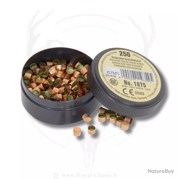 Bo�te 250 amorces cannel�es RWS 1075+ RWS