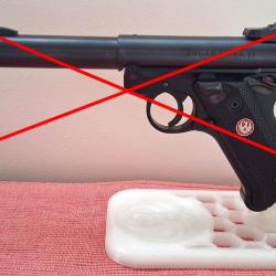 PRESENTOIR pour Pistolet RUGER Mark 1 &agrave; 4