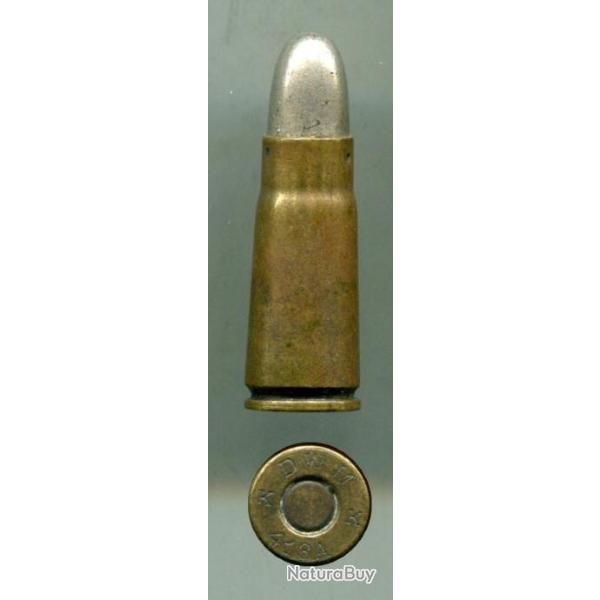 6.5 mm Bergmann nA Mle 1896 avec gorge - marquage : DWM K 413A K