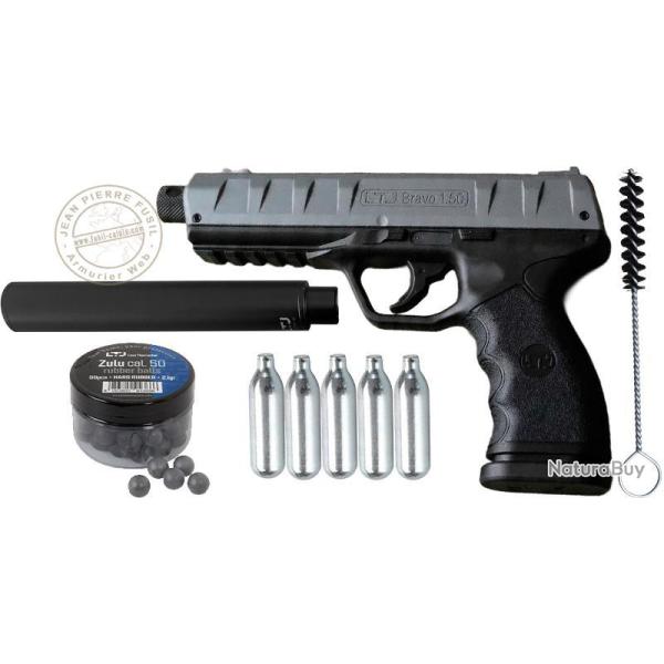 Pistolet CO2 � balles de caoutchouc Less Than Lethal BRAVO PREMIUM (18 Joules)