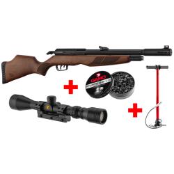 Pack Gamo Riser Punisher Cal. 5,5 mm 40 J + Lunette 3-9 x 40 WR + Pompe Flex PCP Arrow + Plombs Pro 