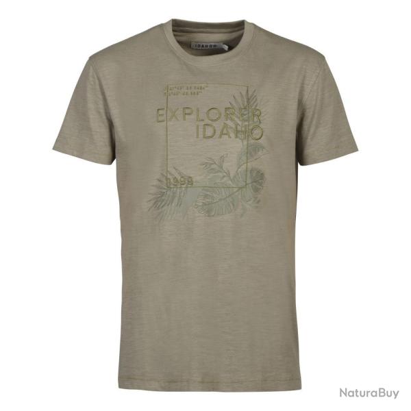 TEE SHIRT HOMME JUNGLE KAKI IDAHO