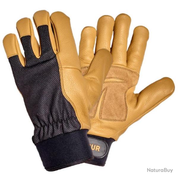 GANTS TRAVAIL GROS TRAVAUX CUIR - 10 - SOLIDUR
