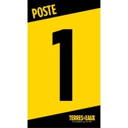 NUMERO DE POSTE BATTUE ROUGE - 