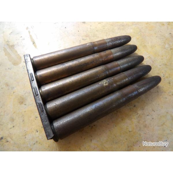 9,3x57 Mauser A  Mannlicher  E ogive nickel bout plomb  DWM K  49 1 E / A neutra perc�e percut�es