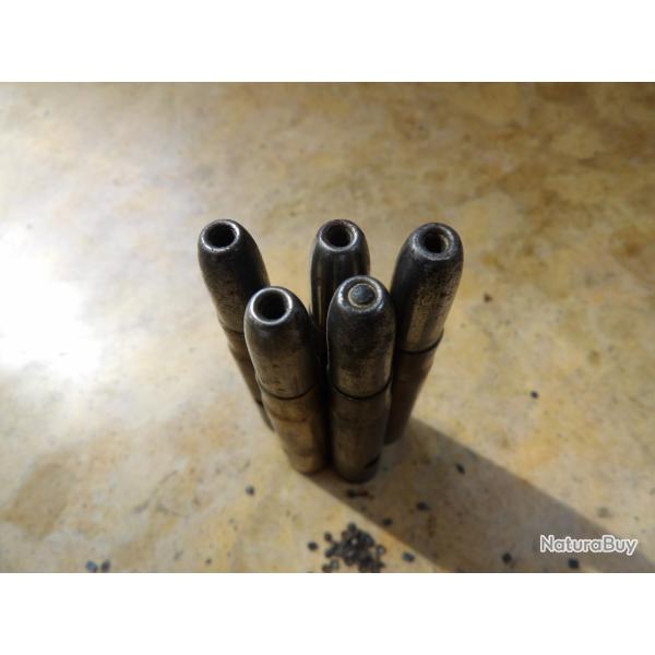 9,3x57 Mauser  ogive nickel bout creux H*** neutra perc�e percut�es