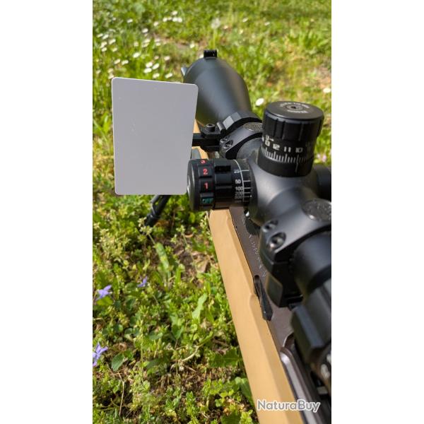 Porte-carte DOPE velcro � fixation anneau de lunette 30 mm