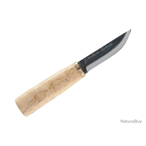 Petit poignard a decouper Marttiini ARTIC lame 9cm carbone manche bouleau + etui