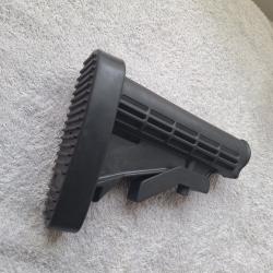 crosse GI t&eacute;lescopique AR15 / M16 / M4 original, pour tube commercial + plaque de couche