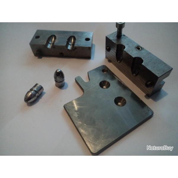 MOULE A BALLE POUR .38 LC A 2 CAVITES