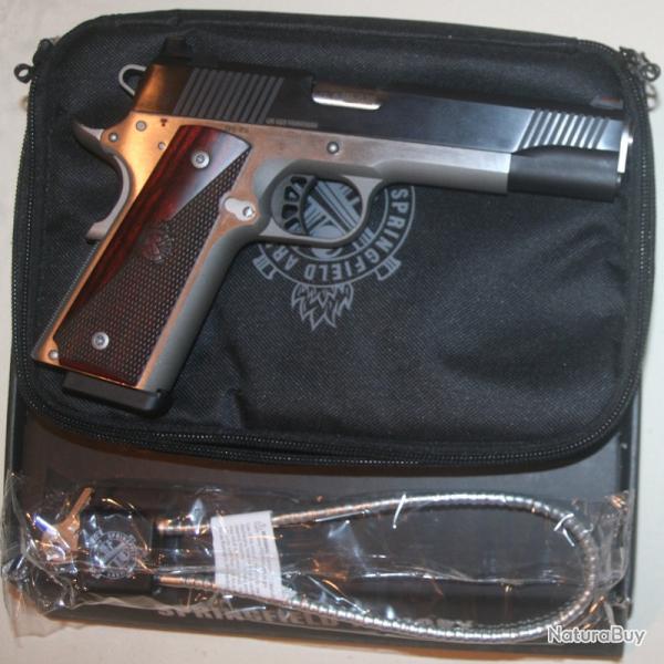 PISTOLET SPRINGFIELD 1911 RONIN BLUED SS 45AC